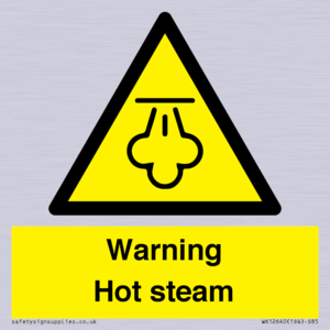 Warning Hot steam